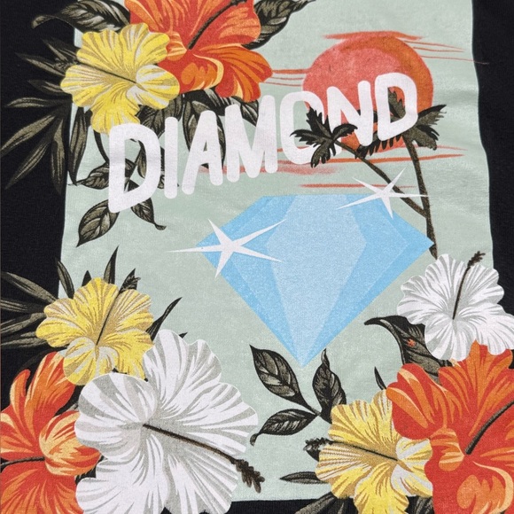 Diamond Supply Co Black and Orange Short Sleeve Tees - Picture 7 of 7